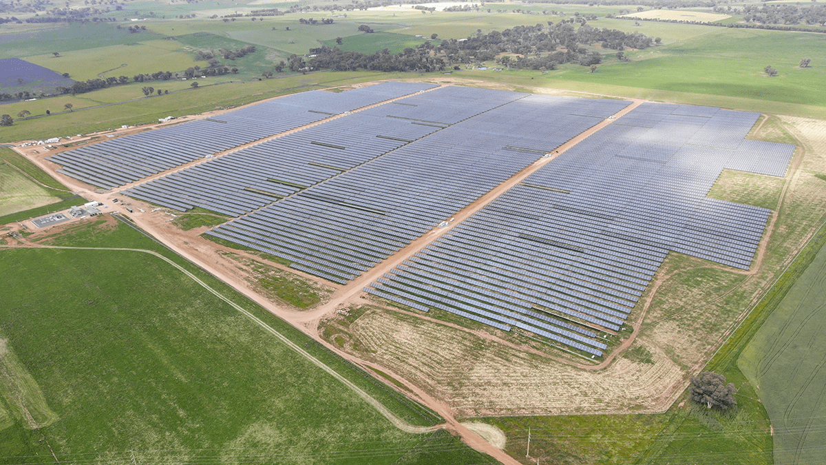 GRS successfully energizes the Molong Solar Farm in Australia